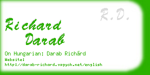 richard darab business card